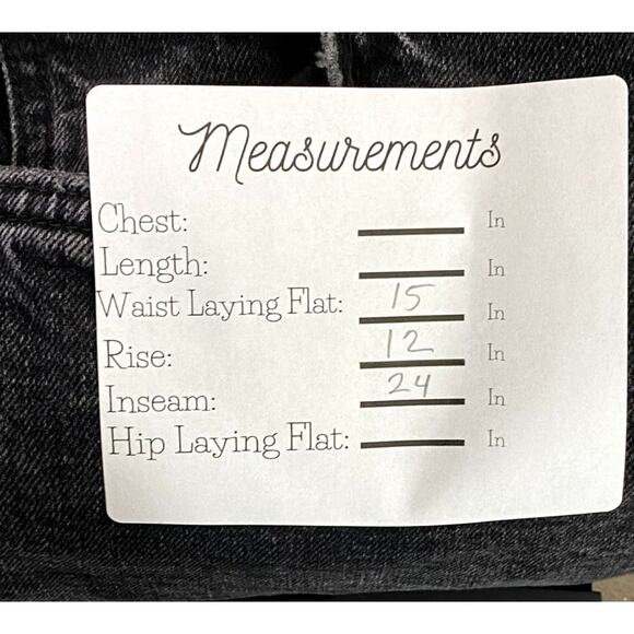 Zara Straight Leg High Rise Crop Raw Hem Button Fly Stretch Jean 8 Black Washed - Picture 10 of 15